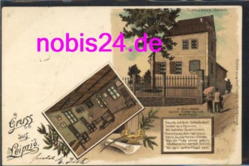 Leipzig Litho Schillerhaus Gohlis o 30.5.1899