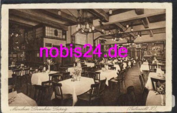 Leipzig Gasthaus Münchner Löwenbräu interior view o 1932
