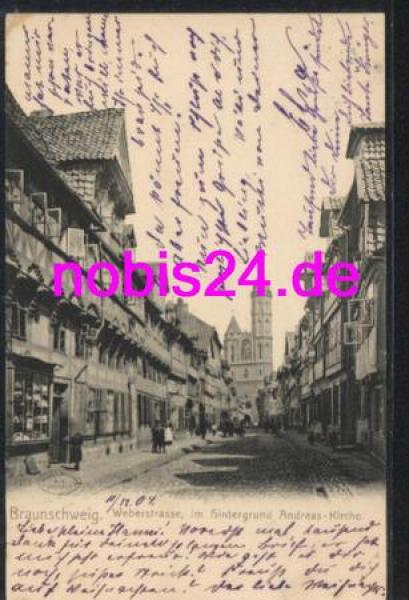 Braunschweig Webergasse Kirche o 12.12.1904