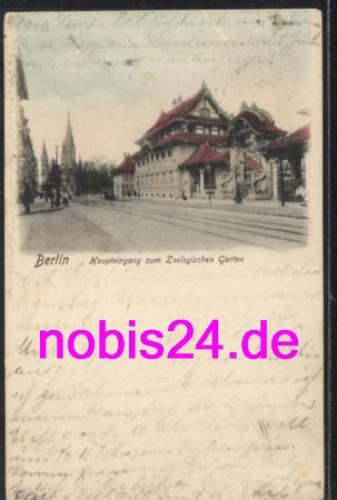 Berlin Zoological Garden entrance o 8.8.1904
