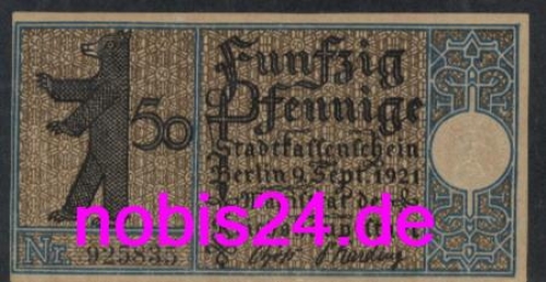Reinickendorf Berlin emergency money district 20 50 pfennigs around 1921