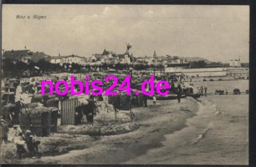 18609 Binz Rügen beach chairs * around 1930