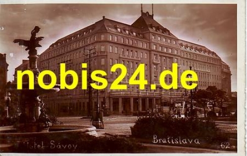 Bratislava Hotel Savoy o 13.8.1935