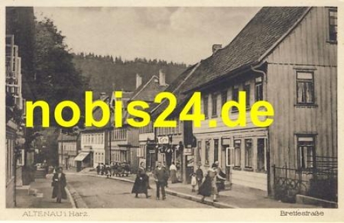 38707 Altenau Harz Breitestrasse Cafe *ca.1915