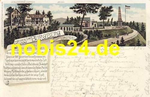 38667 Bad Harzburg Burgberg Litho o 7.6.1897