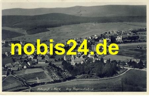38700 Hohengeiß Harz Luftbildaufnahme o 25.8.1931