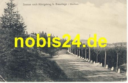38700 Braunlage Strasse nach Koenigskrug o 1909