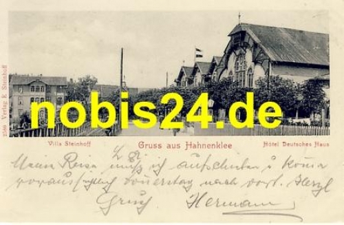 38640 Hahnenklee Hotel Deutsches Haus o 11.9.1905