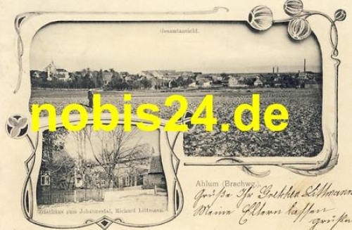 38302 Ahlum Wolfenbüttel Gasthof o 30.3.1906