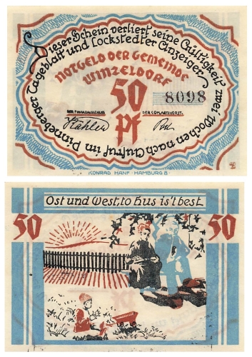 25474 Winzeldorf emergency money 50 pfennigs around 1920