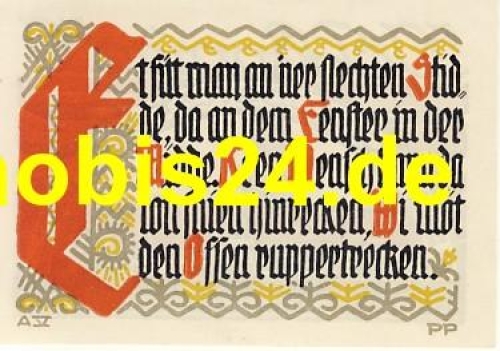 38170 Schöppenstedt emergency money 50 pfennigs 1921