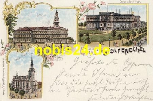 Wolfenbüttel Litho o 17.1.1898