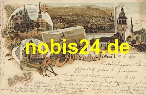 Allendorf Werra Litho o 19.12.1897