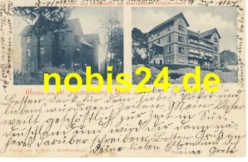 37444 St. Andreasberg Heilstätte "Glueckauf" o 27.8.1901