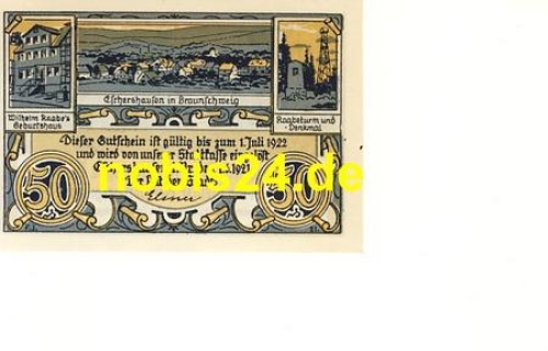37632 Eschershausen  Emergency money 50 pfennigs 1922