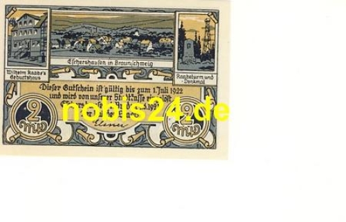 Eschershausen Emergency money 2 marks 1922