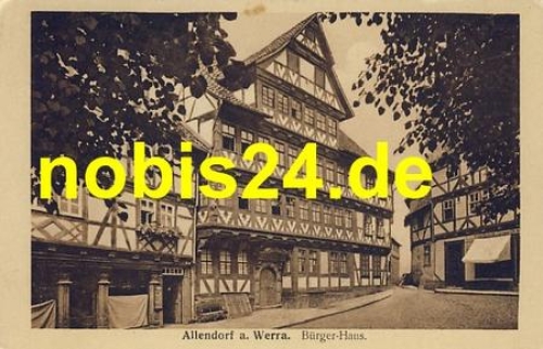 37242 Allendorf Werra Burger Haus  *ca.1930