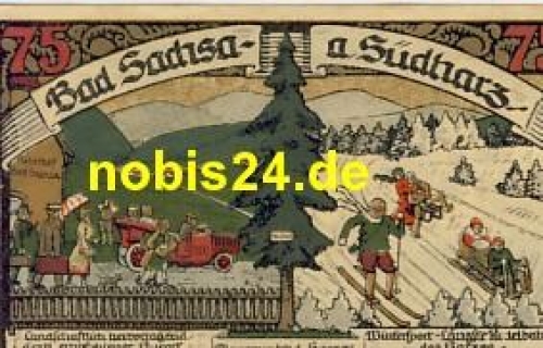 37441 Bad Sachsa  Notgeld 75 Pfennige 1921