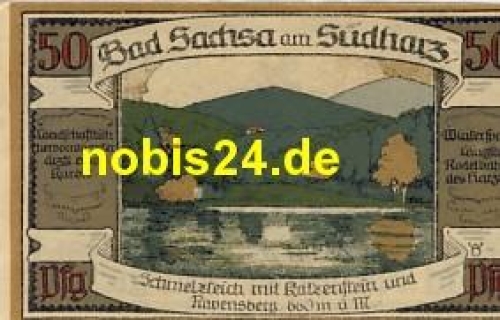 37441 Bad Sachsa  Notgeld 50 Pfennige 1921