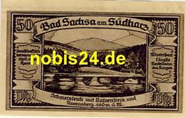 37441 Bad Sachsa Emergency money 50 pfennigs 1921