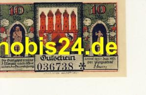 39261 Zerbst emergency money 10 pfennigs 1921