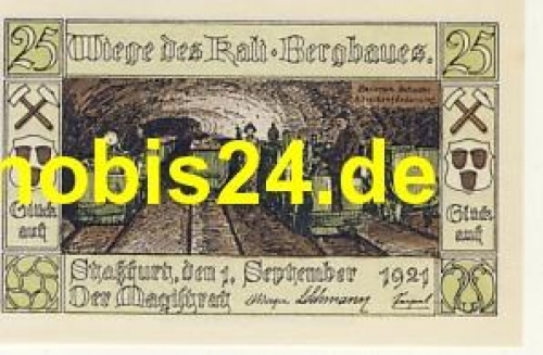 39418 Stassfurt Emergency money 25 pfennigs 1921