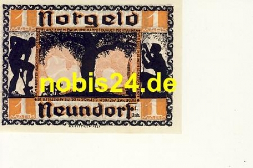 39418 Neundorf  Emergency money 1 mark 1921