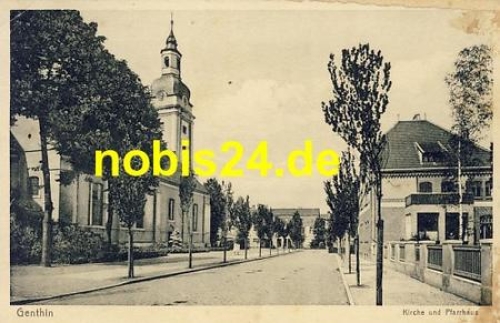 39307 Genthin Kirche Pfarrhaus o 28.9.1937
