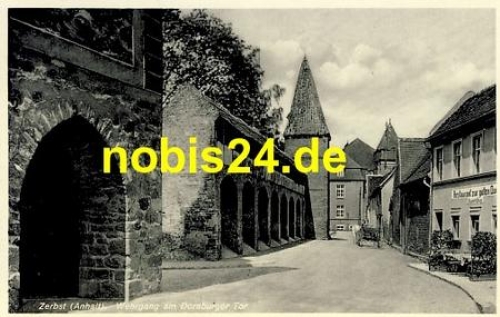 39261 Zerbst Wehrgang Dornburger Tor o 18.6.1936