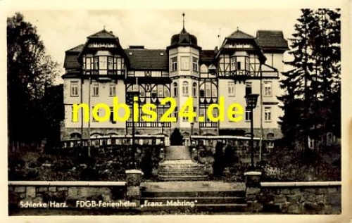 38879 Schierke FDGB Heim "Franz Mehring" *ca.1956