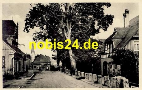 38879 Schierke Harz Strasse mit Kirche *ca.1955