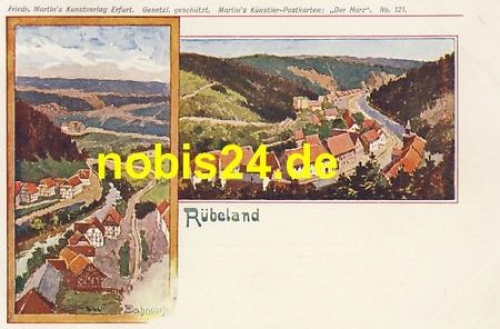 38889 Rübeland Künstlerkarte *ca.1930