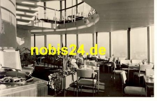 Wachwitz Dresden TV tower cafe interior view * around 1974