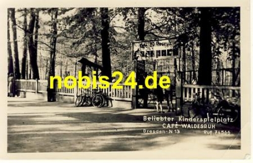 Trachau Dresden Cafe Waldesruh *ca.1940