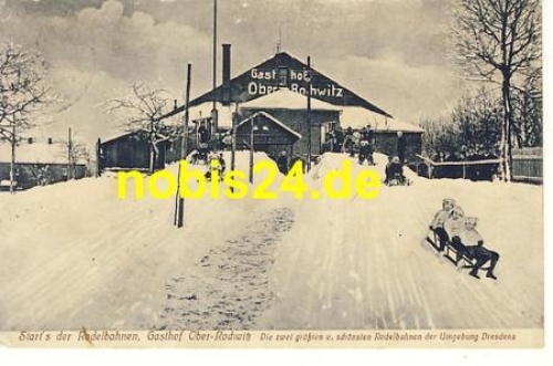 Oberrochwitz Dresden Rodelbahn o 26.12.1914