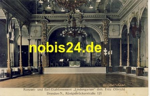 Dresden Neustadt Lindengarten o 3.5.1915