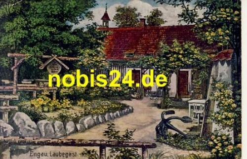 Laubegast Dresden Engau Künstlerkarte o 1917