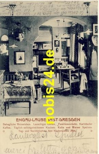 Laubegast Dresden Gasthof Engau o 2.7.1912