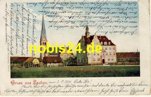 Leuben Dresden Rathaus Kirche o 4.8.1901