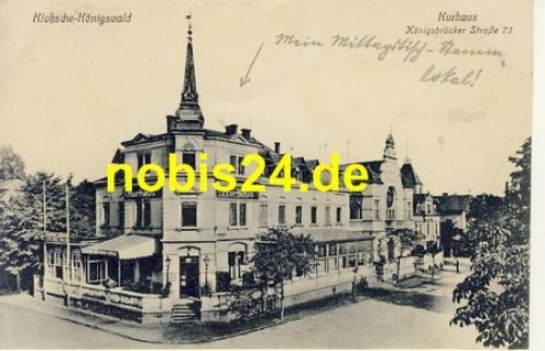 Klotzsche Dresden Königswald Kurhaus o 1913