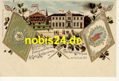 Coschütz Dresden Gittersee flag consecration military association 1901