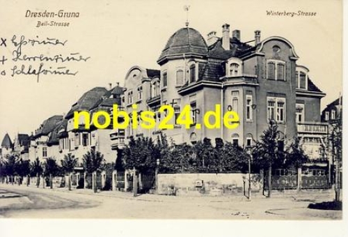 Gruna Dresden Beil-Strasse Winterberg Strasse o 1928