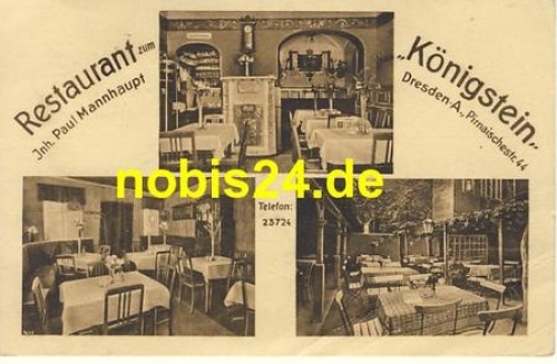 Pirnaische Vorstadt Dresden Gasthof Königst. o 1925