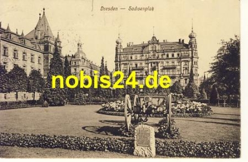 Johannstadt Dresden Sachsenplatz o 30.9.1914