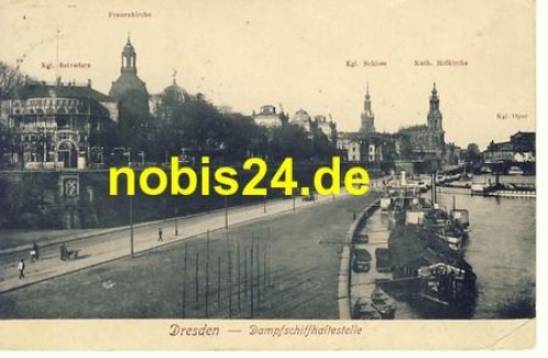 Dresden old town steamboat stop o 1917