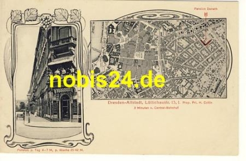 Dresden Seevorstadt Pension Donath *ca.1910