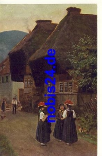 Schwarzwald Trachten Künstlerkarte Hoffmann * ca.1920