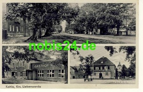 04928 Kahla Plessa Gasthof Schule o 1941
