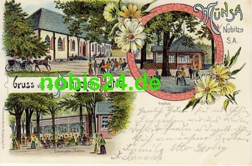 04603 Münsa Litho Gasthof Polish Hut o 1902