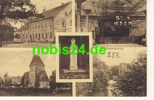 Großstorkwitz Gasthof Kirche *ca.1915